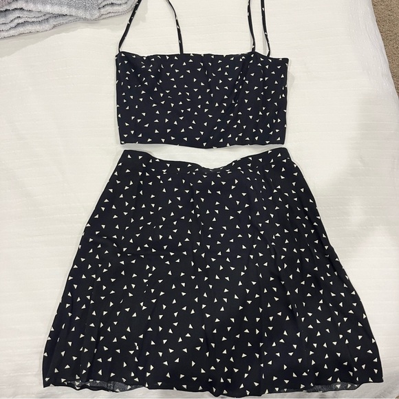 Reformation Dresses & Skirts - Reformation black two piece skirt set